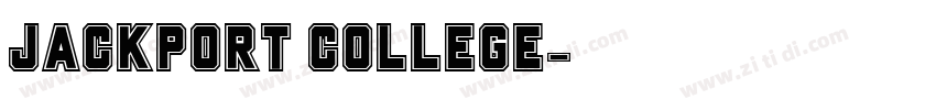 JACKPORT COLLEGE字体转换